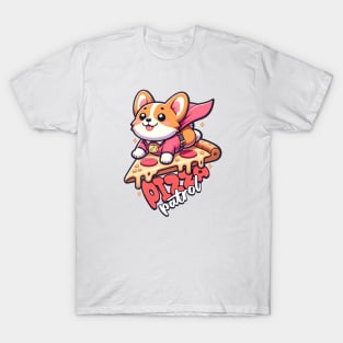 Corgi Pizza Lover Funny T-Shirt